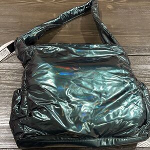 Tahari Iridescent Black Shoulder Bag